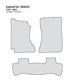CARPETTI Теписонски патосници компатибилни за Даихатсу Териос 1997-2005