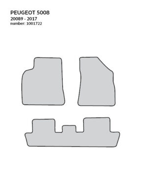 CARPETTI Теписонски патосници компатибилни за ПЕЖО 3008 2008-08.2016 аутоматик