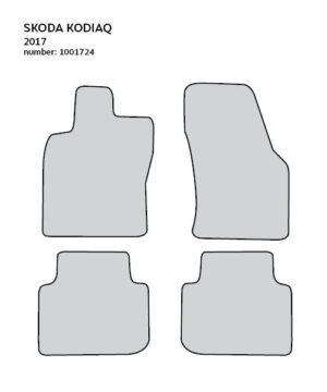CARPETTI Теписонски патосници компатибилни за ШКОДА КОДИАК 2017-2023