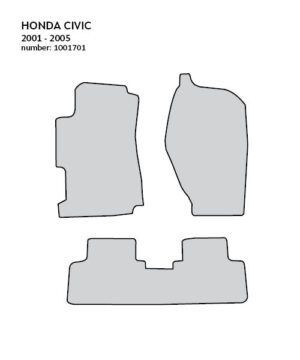 CARPETTI Теписонски патосници компатибилни за Хонда Цивик 03.2001-02.2006