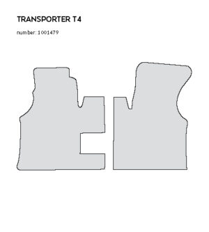 CARPETTI Теписонски патосници компатибилни за ФВ Транспортер Т4 1990-2003