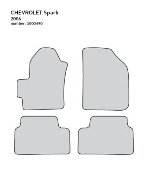 CARPETTI Теписонски патосници компатибилни за Шевролет Спарк 01.2005-02.2010
