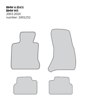 CARPETTI Теписонски патосници компатибилни за БМВ 6 E63 COUPE 01.2004-08.2011
