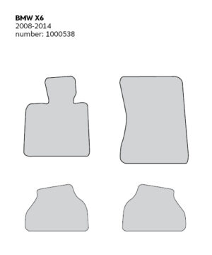 CARPETTI Теписонски патосници компатибилни за БМВ Х6 E71 05.2008-01.2014