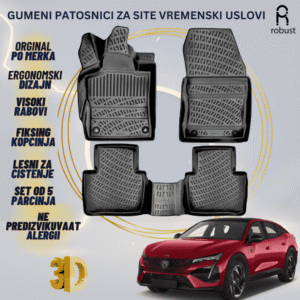 ROBUST 3D Gumeni patosnici korito Peugeot 408 2022->