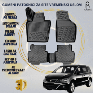 www.samad.mk-3D gumeni patosnici za Seat Alhambra 2010- Patosnici Robust za site vremenski uslovi