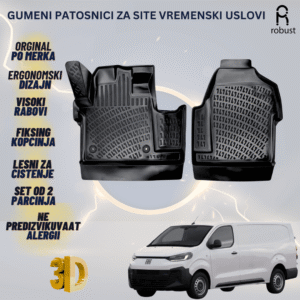 www.samad.mk-3D gumeni patosnici za Fiat Scudo 2024- FL Patosnici Robust za site vremenski uslovi