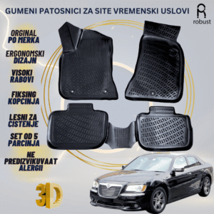 ROBUST 3D Gumeni patosnici korito Lancia Thema 2011-2014