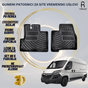 www.samad.mk-3D gumeni patosnici za OPEL MOVANO C 2021-2024 Patosnici Robust za site vremenski uslovi