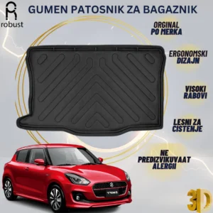 ROBUST 3D Patosnica za gepek Suzuki Swift 2018-2024