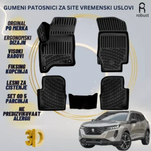 ROBUST 3D Gumeni patosnici korito Peugeot 2008 2024 src=