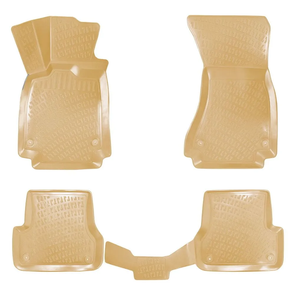 ROBUST 3D Gumeni patosnici korito Audi A6 C7 2011-2018 KREM
